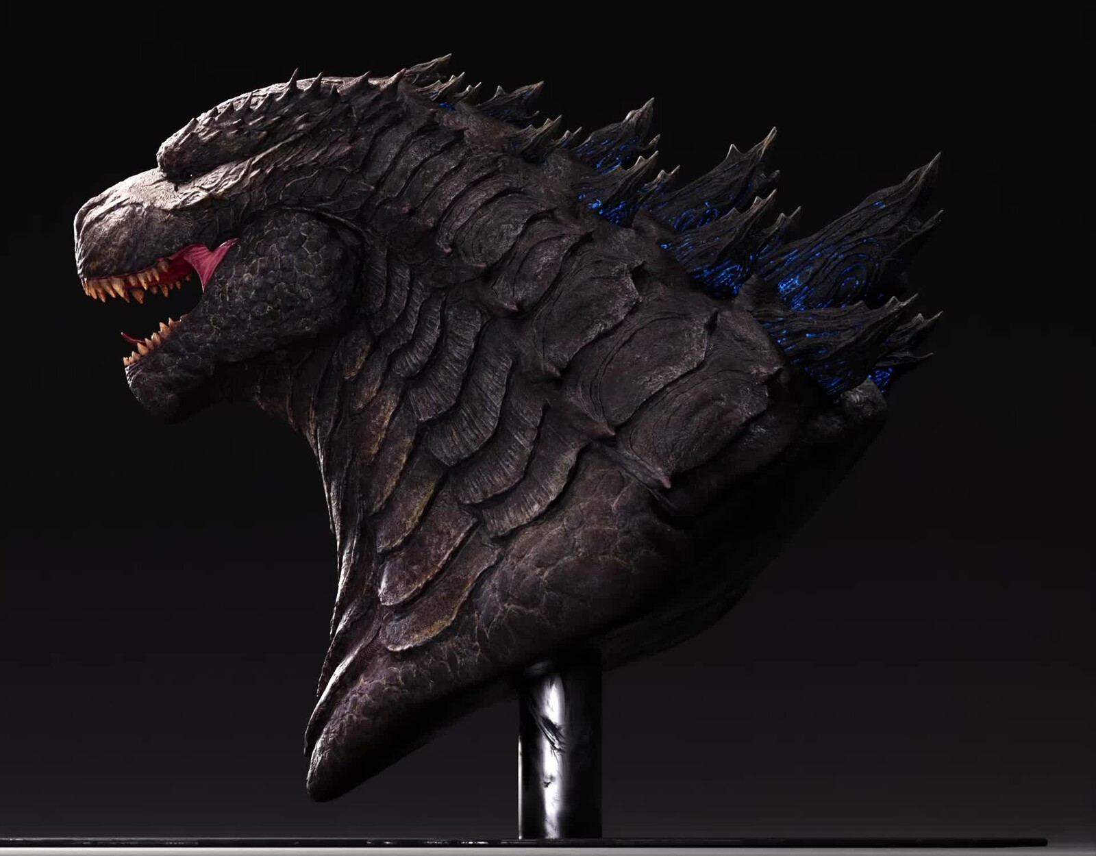 Godzilla Bust, concept sculpt