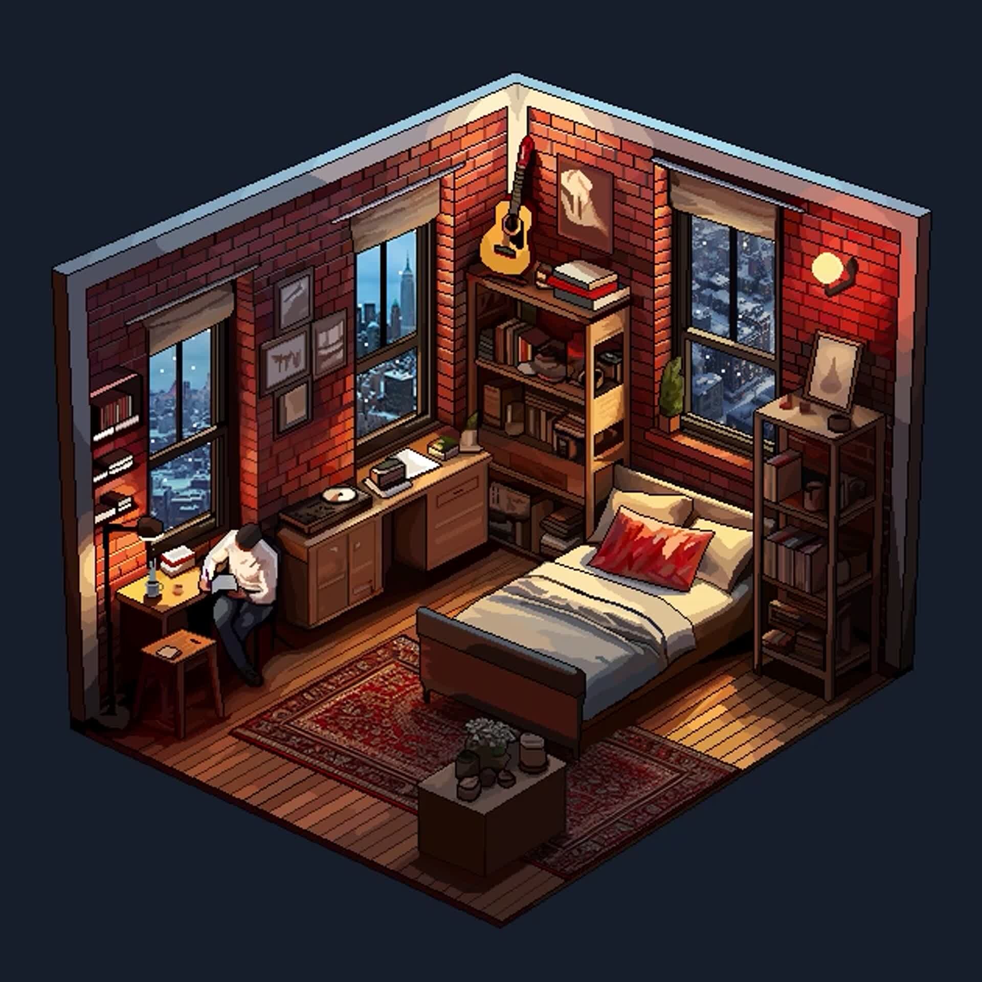 ArtStation New York City Student Room