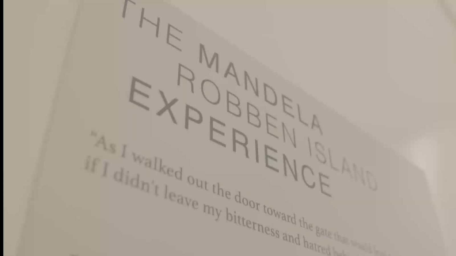 Mandela Robben Island VR (Unity)