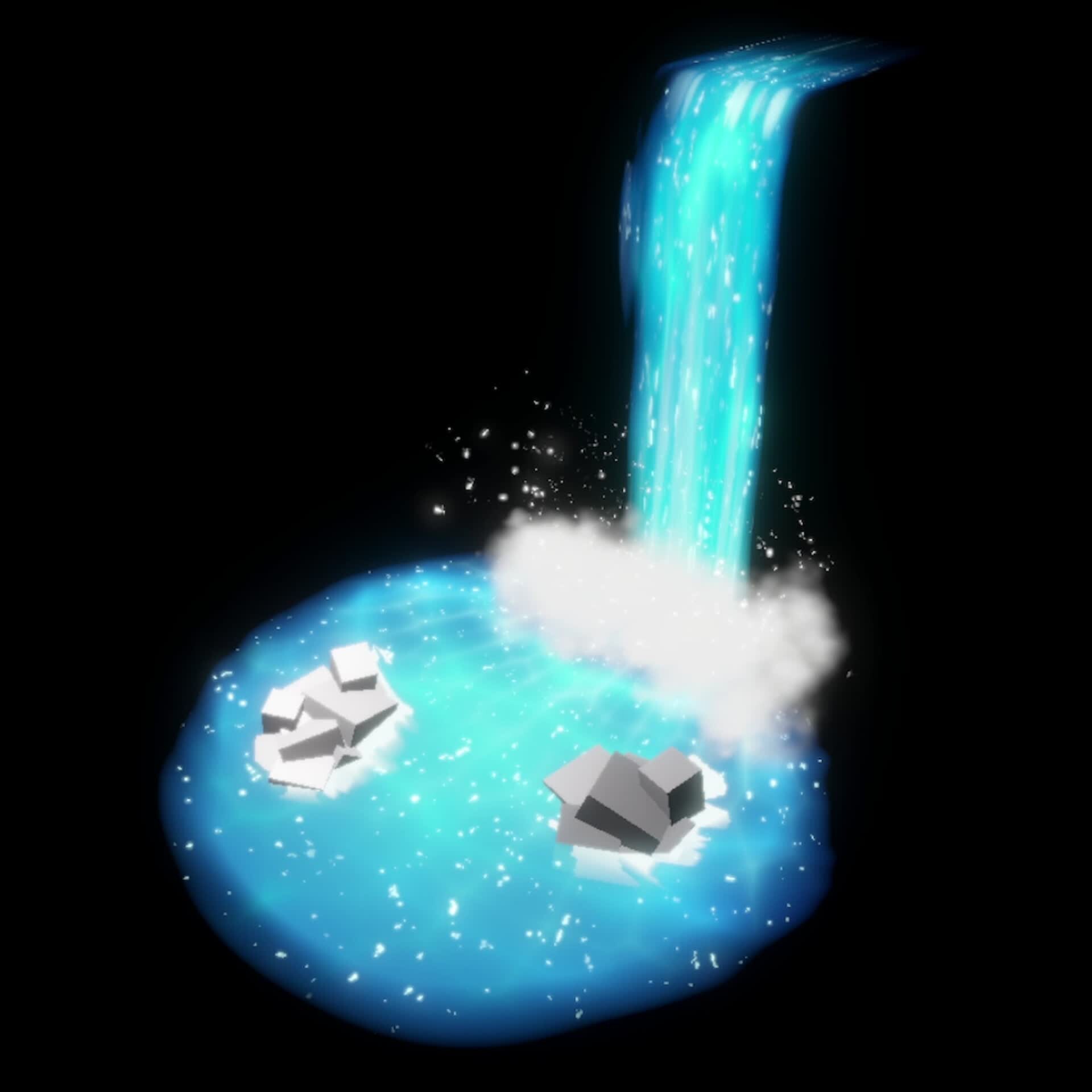 ArtStation - Stylized Waterfall VFX Unity