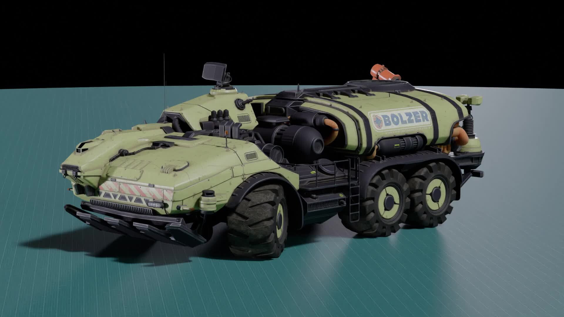 Sci-fi truck turntable