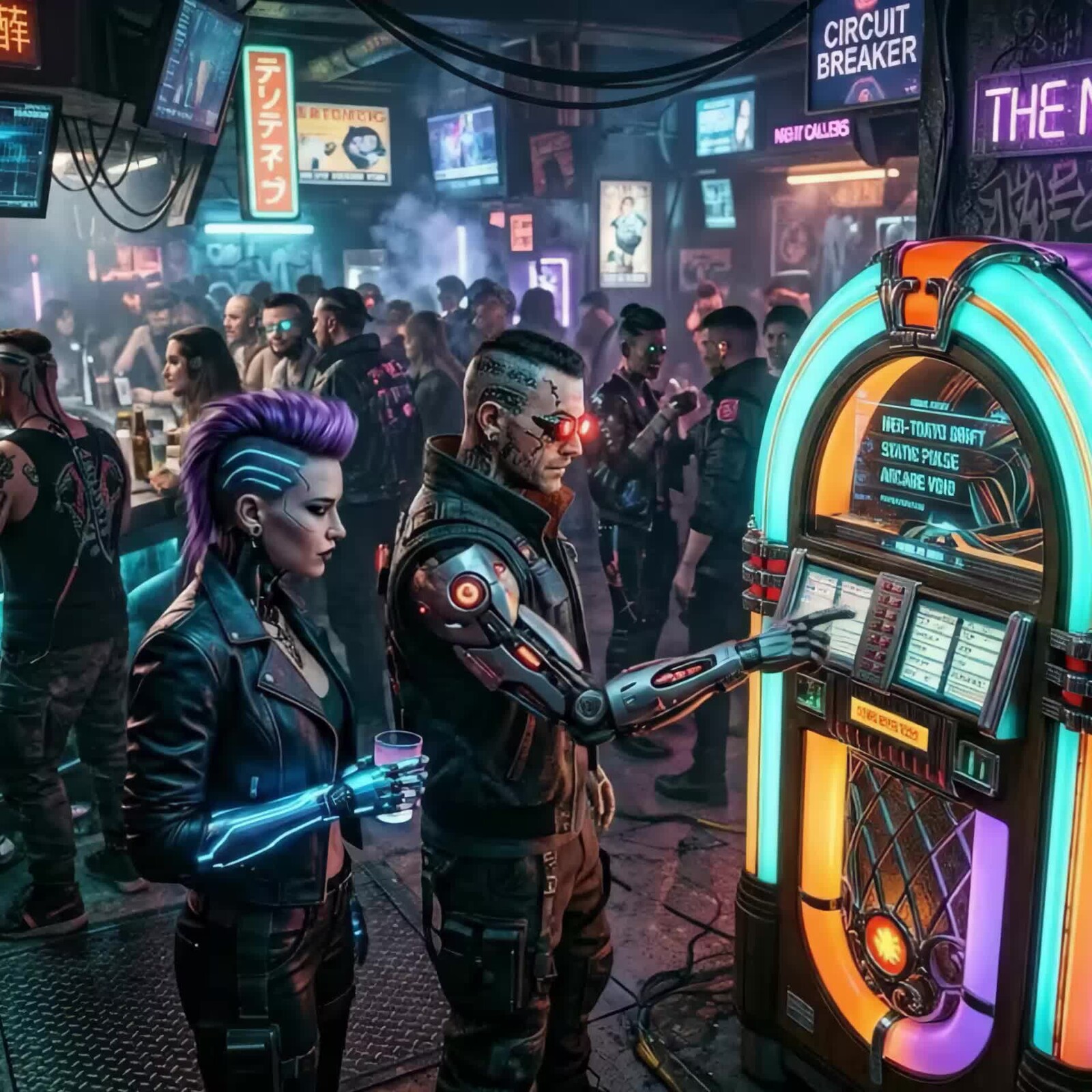 Turn Up the Jukebox - Cyberpunk Experiment