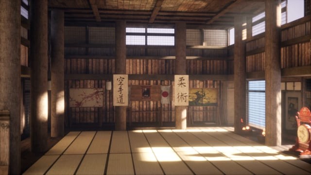 ArtStation - The dojo room