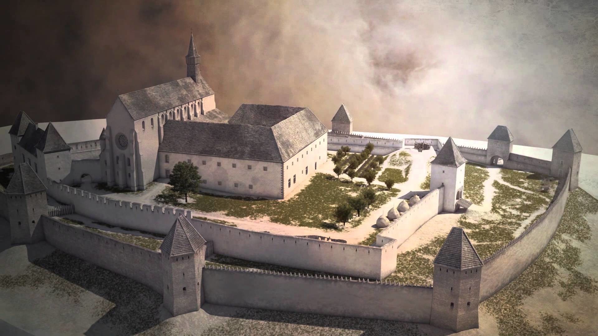 Artstation - Abbey Of Pannonhalma - 3d Theoretical Reconstruction