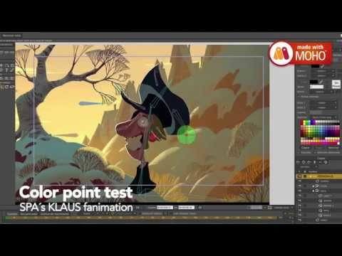 Moho test with color points and KLAUS fanimation.