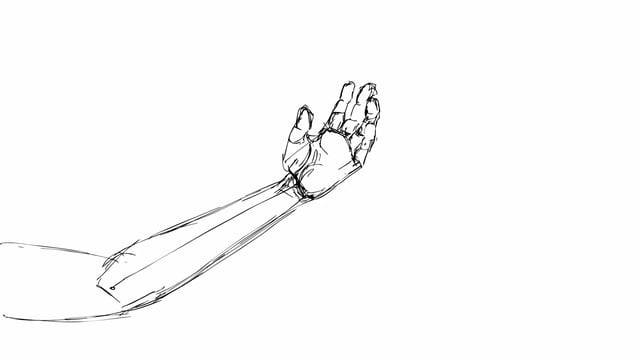 ArtStation - Hand Test Animation - Rough Pass