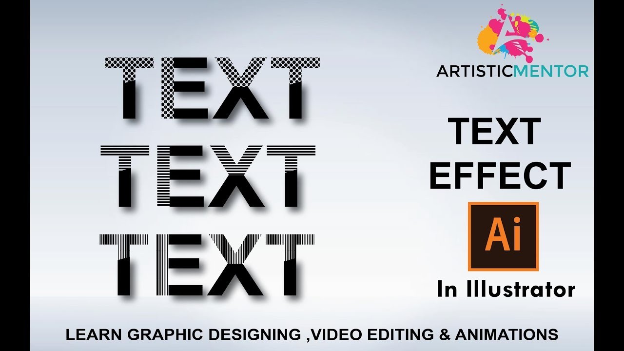ArtStation - Type Text | Illustrator Text Effect Tutorial