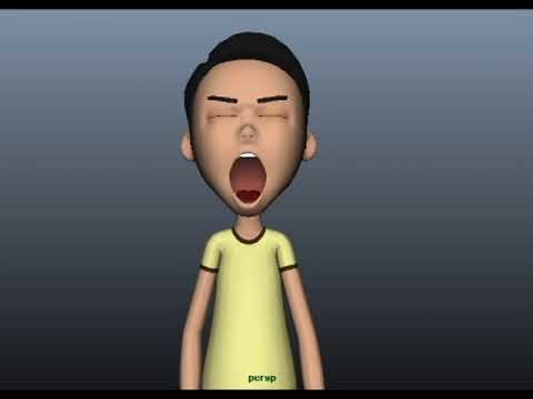 yawning animation