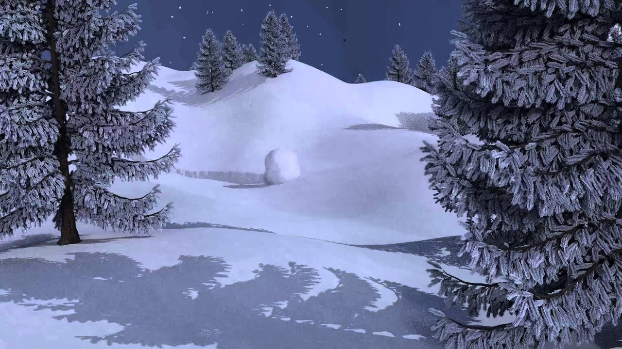 ArtStation - Winter scene, snowball animation in Blender