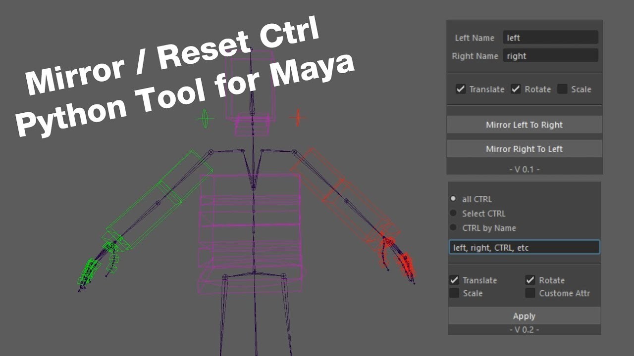 artstation-mirror-reset-ctrl-python-tool-for-maya-wip