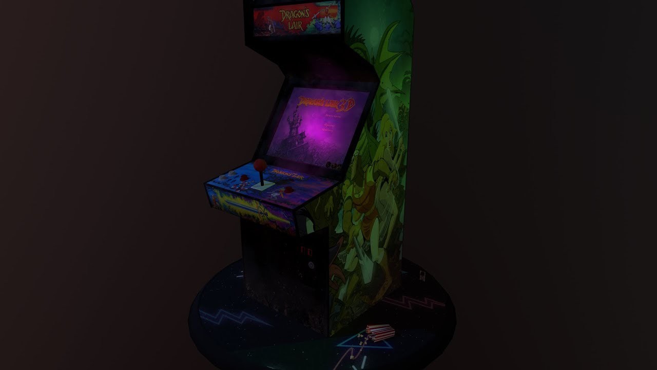 Artstation Dragon S Lair Arcade Machine 3d Speed Art Valerie P