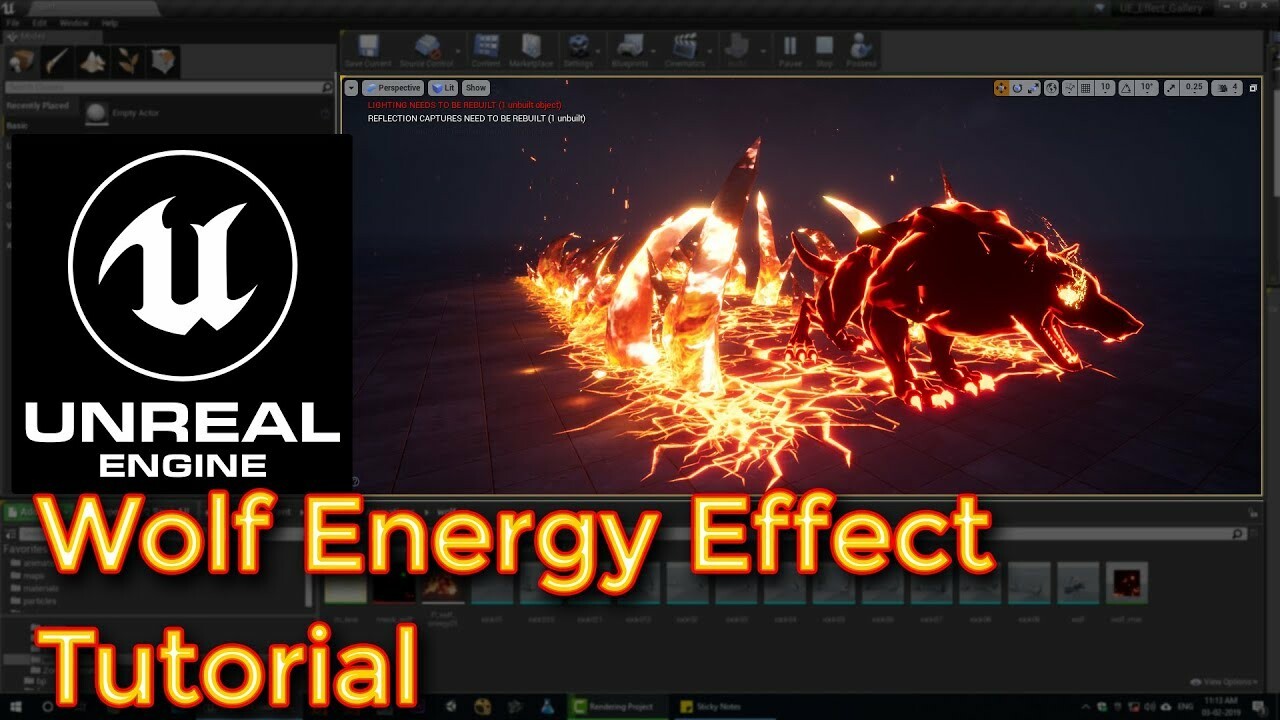 ArtStation - Unreal Engine Wolf Energy Effect tutorial