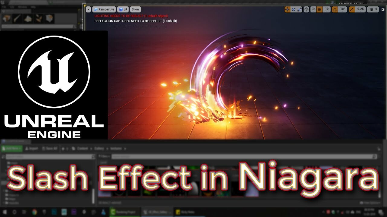 ArtStation - Unreal Engine Slash Effect in Niagara tutorial