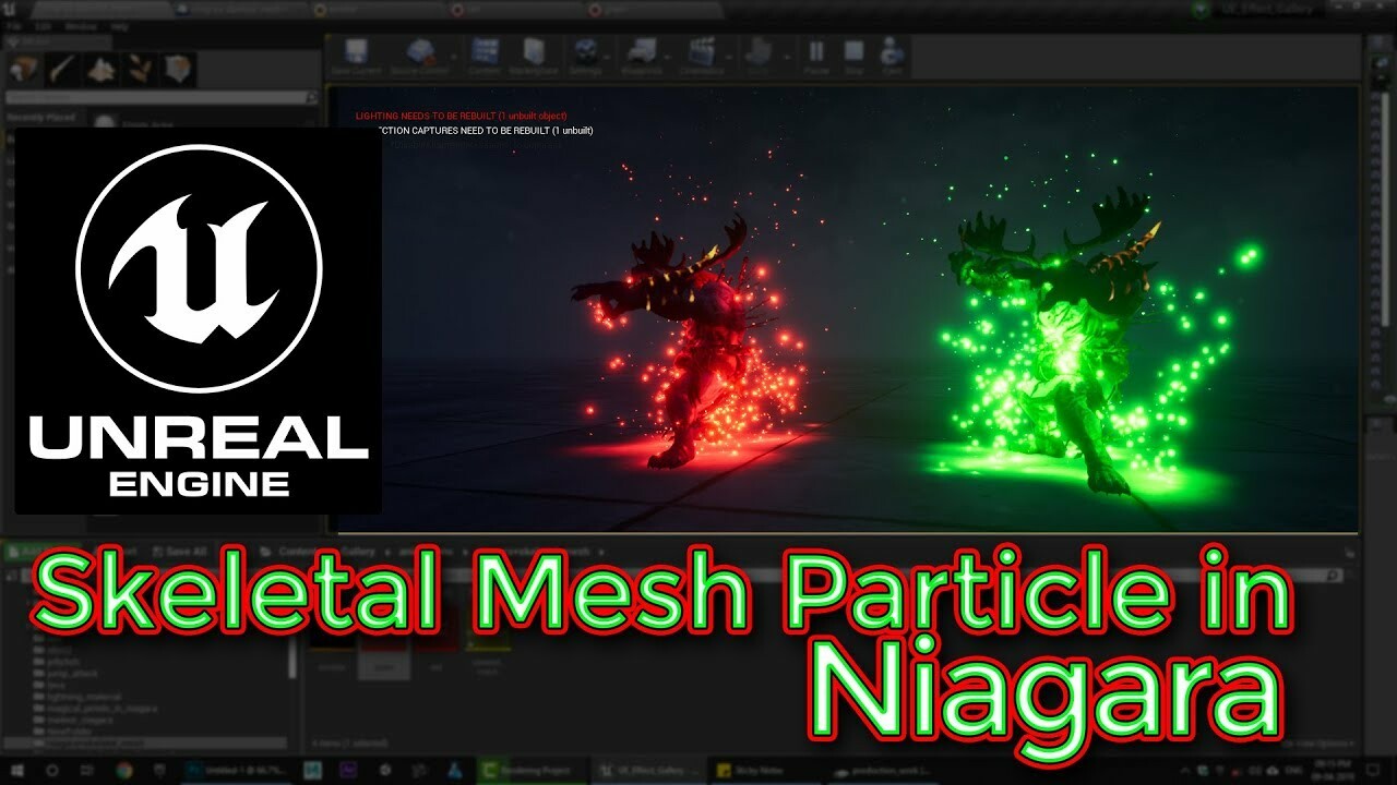 ArtStation - Unreal Engine Tutorial - Niagara Mesh Particles