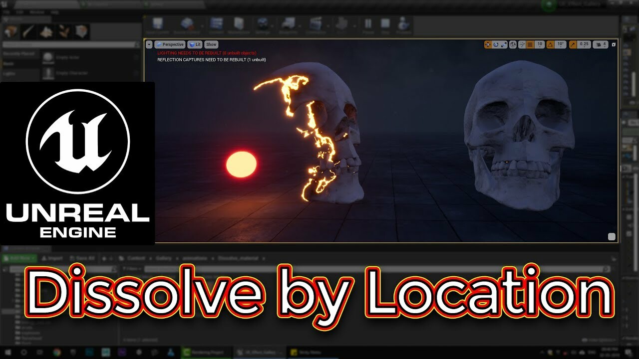 Artstation - Unreal Engine Dissolve By Location Material Tutorial