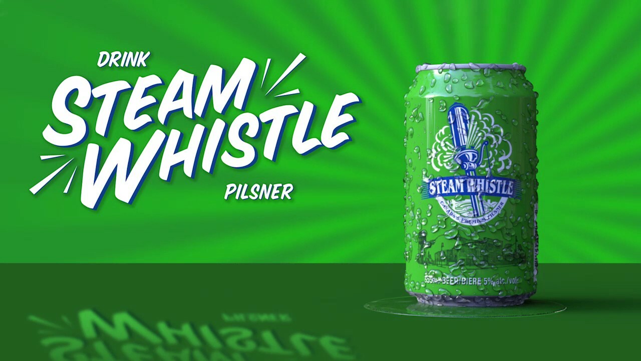 Steam Whistle Beer Motion Graphic