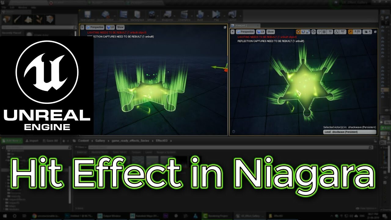 ArtStation - Unreal Engine Hit Effect in Niagara