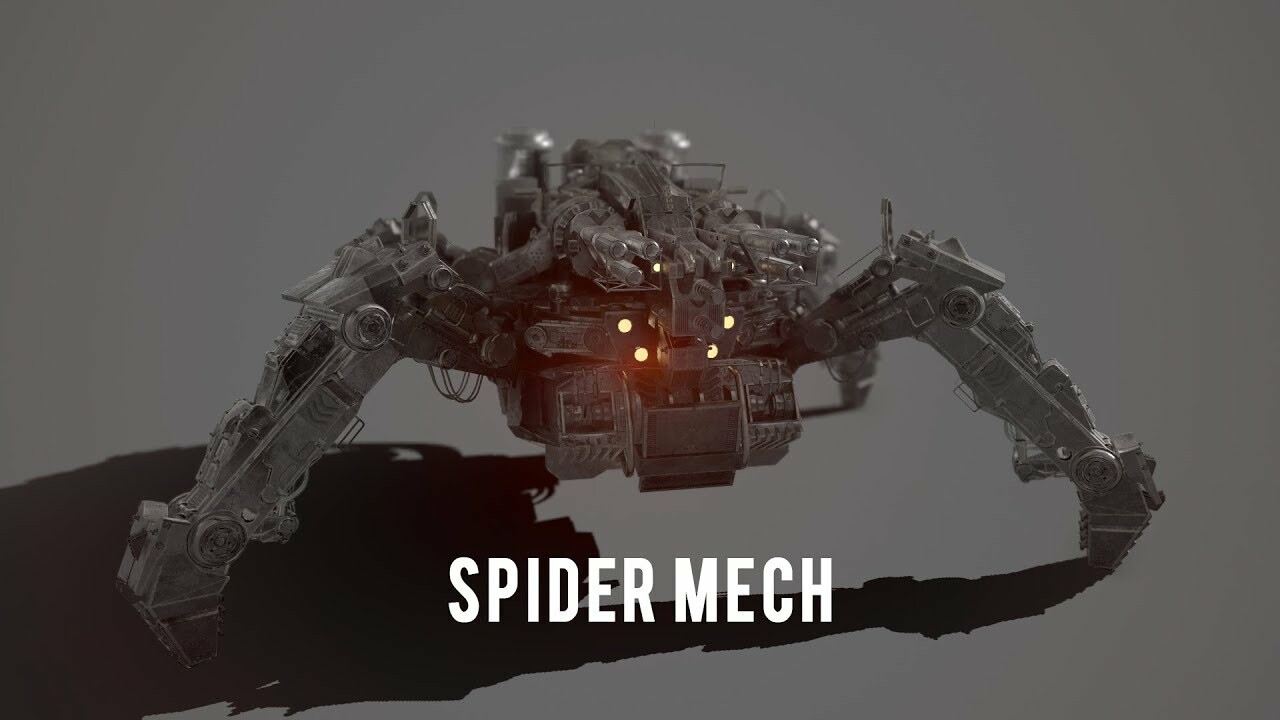 ArtStation - Spider Mech, Raechel Martin