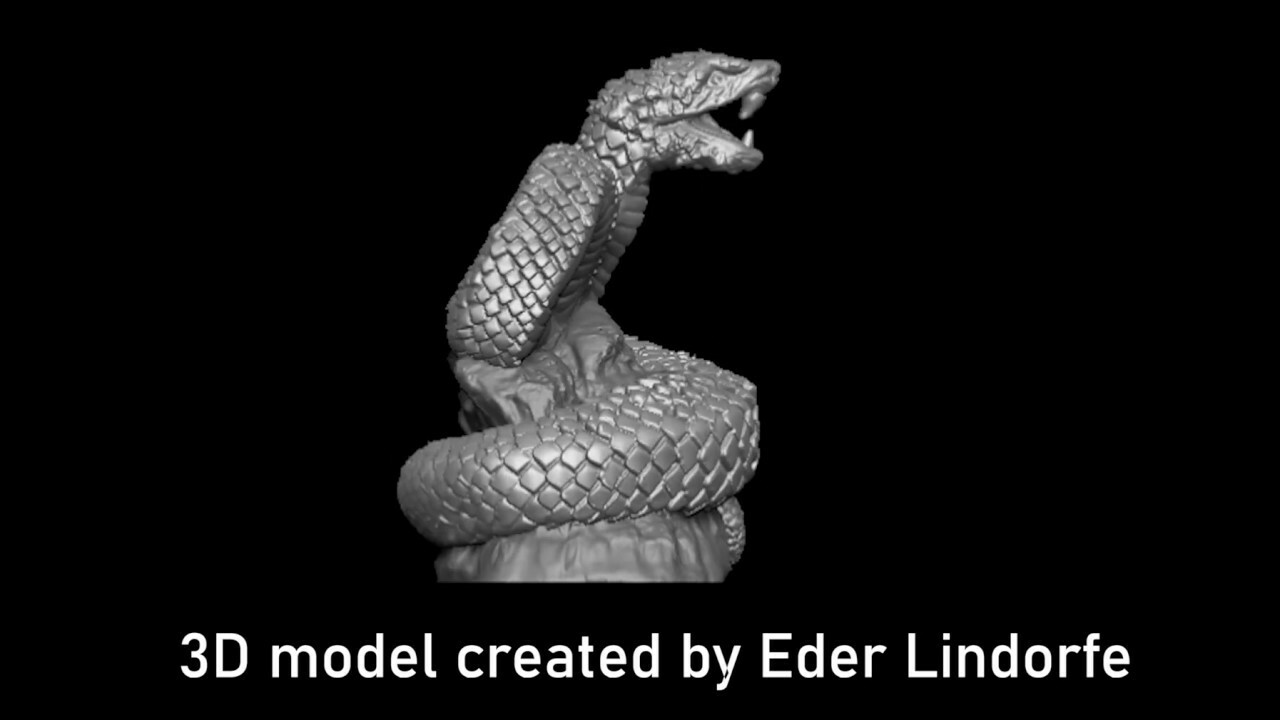 ArtStation - Snake King 3D print model