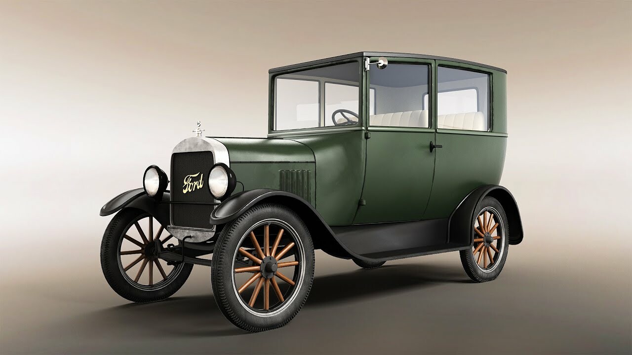 Ford model T - made in 3 days with 3DS Max and almost raw renderings with V...
