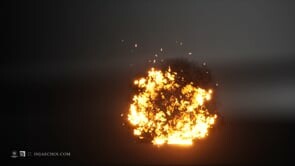 Unreal Real-time Explosion Test RND
