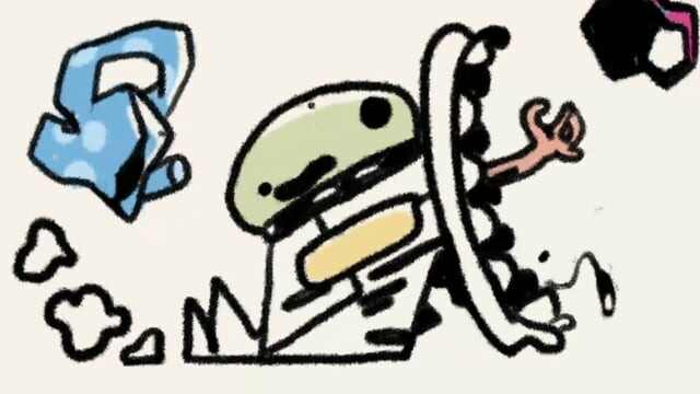 Lebas Machine - 2d animated loop about washing machine.