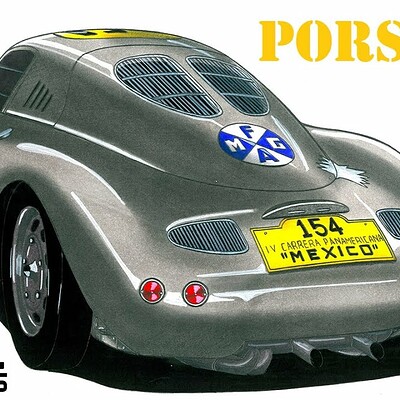 ArtStation - PORSCHE 550-001, 002, 003 1953 Carrera Panamericana