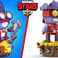 Artstation Lego Brick Sketches Sandy Brawl Stars Pins Bmd Moc - pins de brawl stars sandy