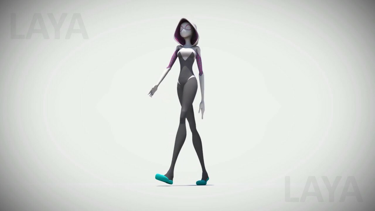ArtStation - Girl walk cycle 3D Animation