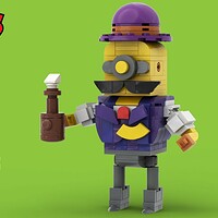 Artstation Lego Brawl Stars Dynamike Robo Mike Skin Lego Moc Bmd Moc - robo mike skin brawl stars