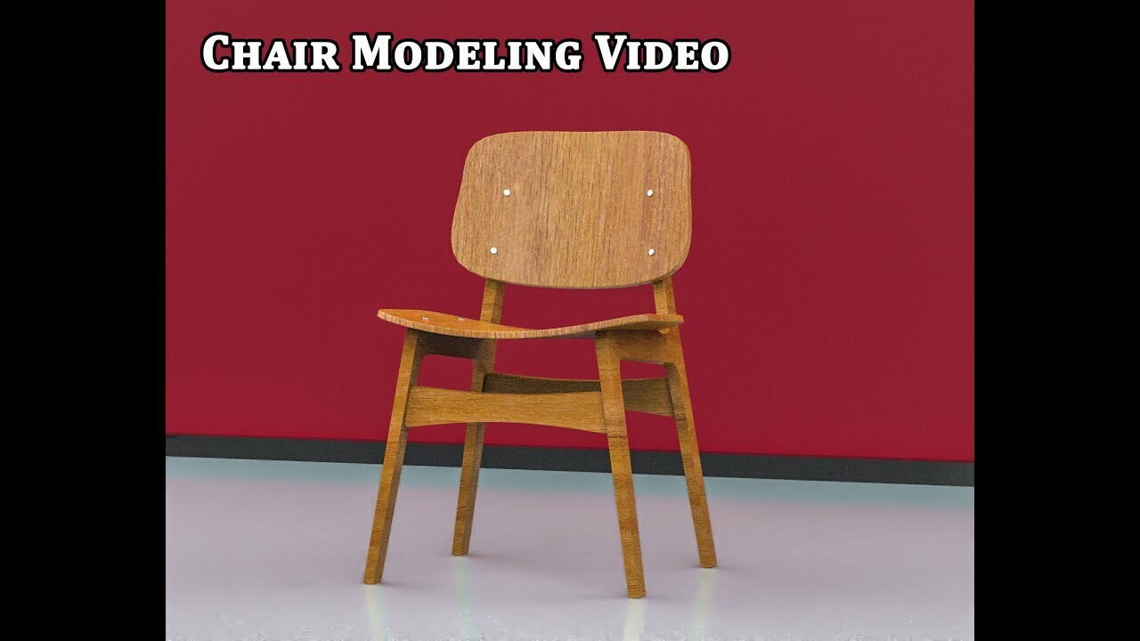 Artstation 3d Chair Making Video Similar From Blender Guru Sher Khan