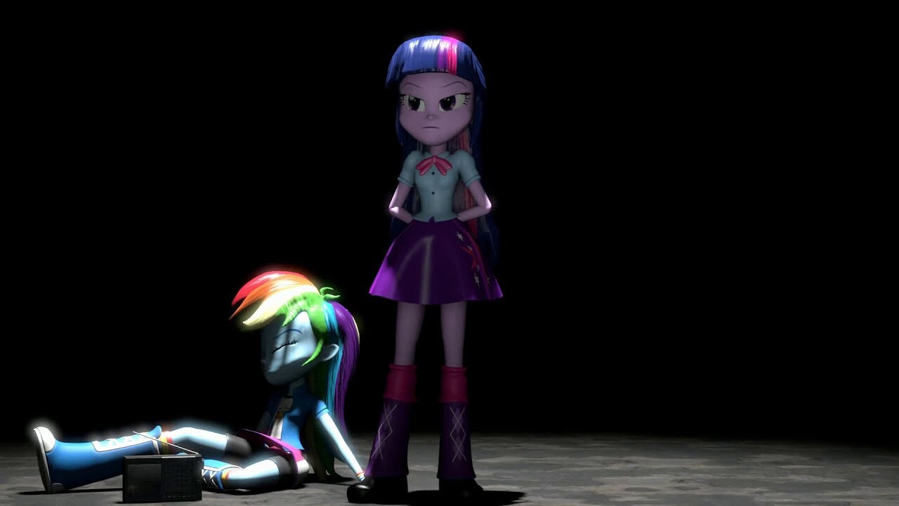P O P A 3d Animations Amanda Sparkle Twilight And Rainbow