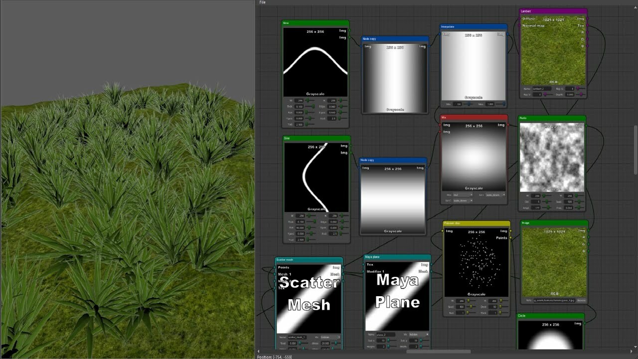ArtStation Procedural Grass in Maya