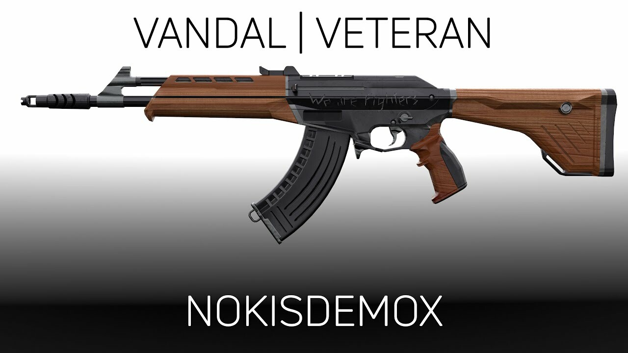Artstation Vandal Veteran Custom Skin Weapon Valorant Nokis Demox