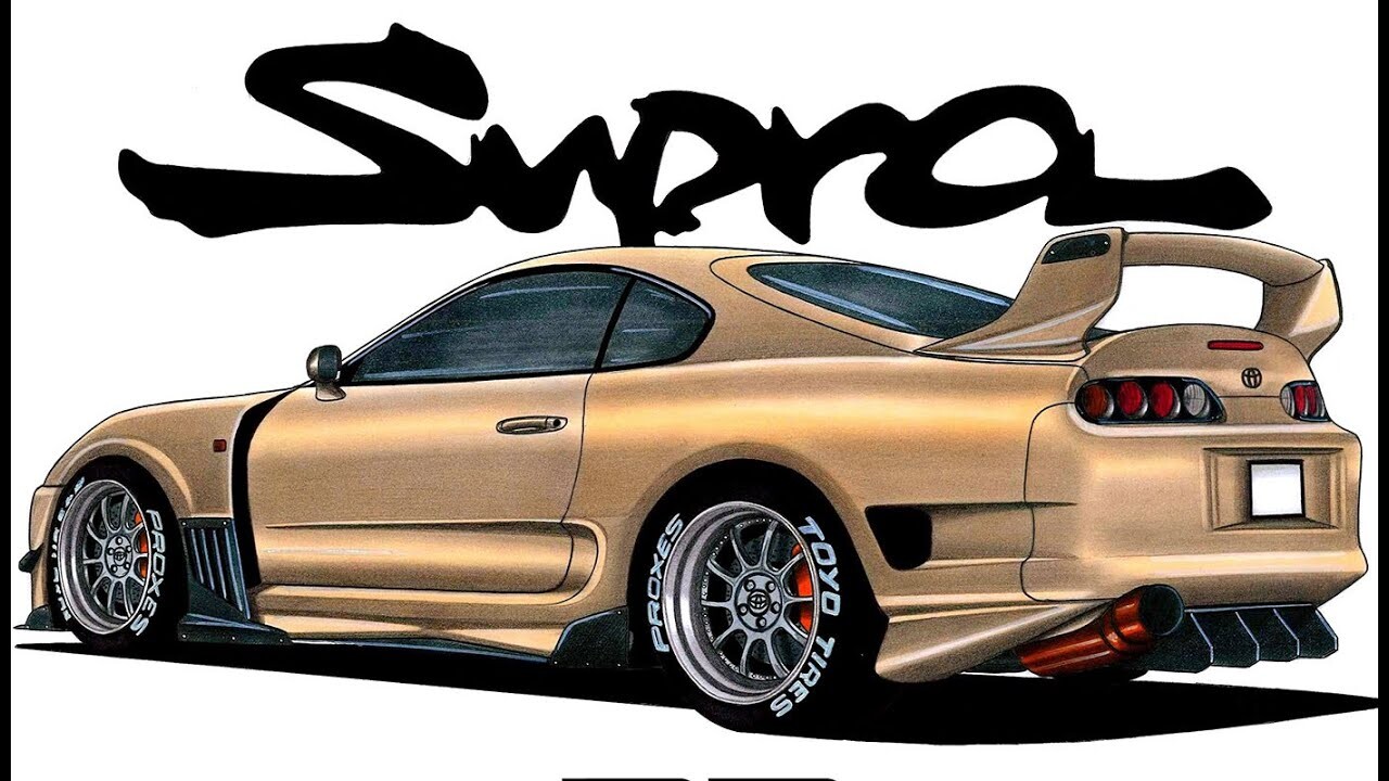 Toyota supra рисунок