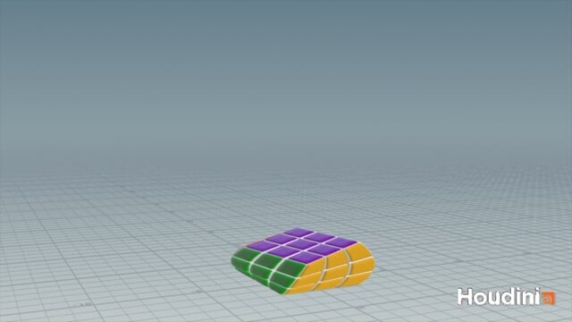 ArtStation - Rubik’s cube rig - Houdini, python