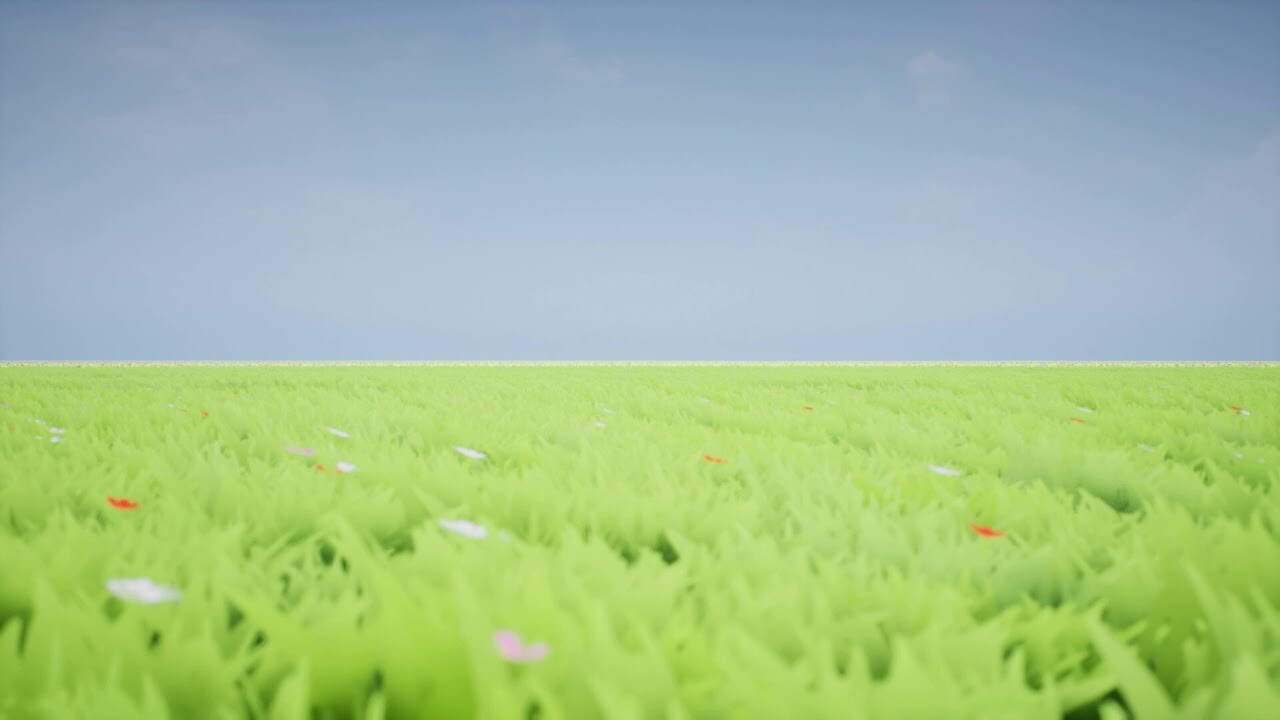 ArtStation UE4 Stylized Grass Shader with Pivot Pos based calculated