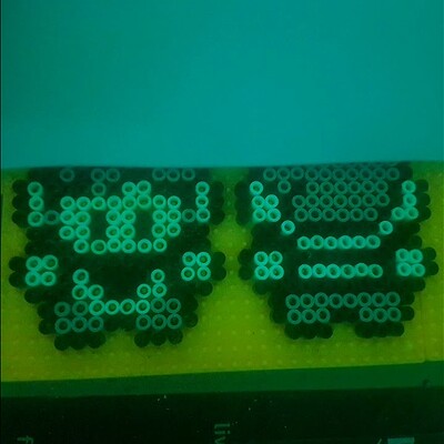 Creeper Face Perler Bead Pattern, Bead Sprites