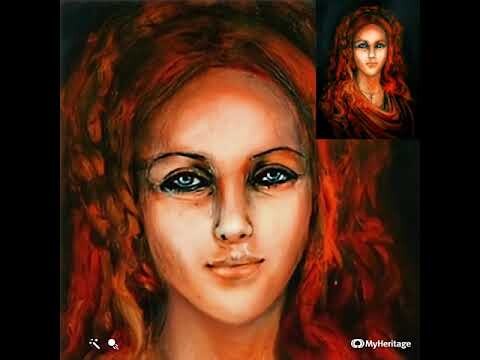 ArtStation - Simonetta Vespucci - animated oil painting