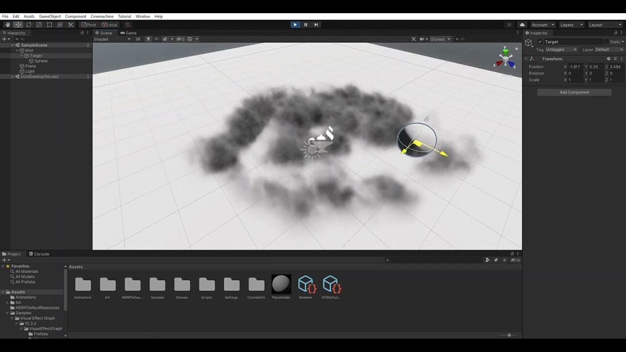 ArtStation - Interactive Fog VFX Unity