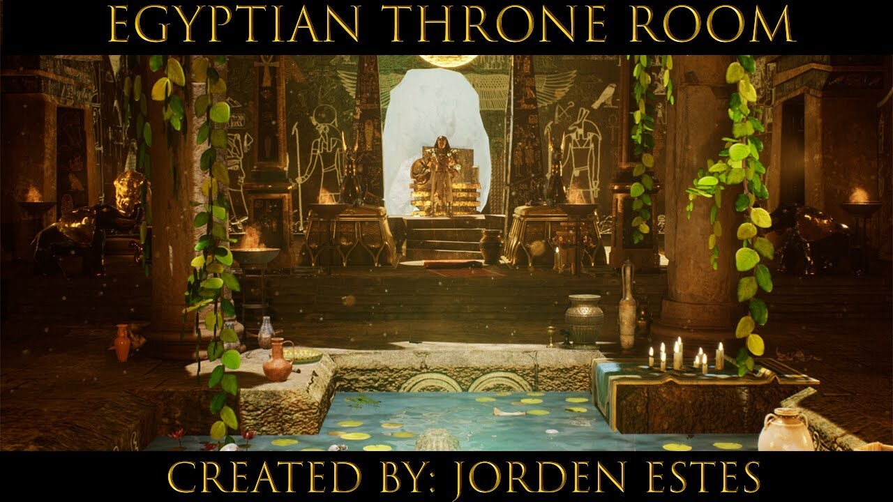 ArtStation - Egyptian Throne Room Cinematic