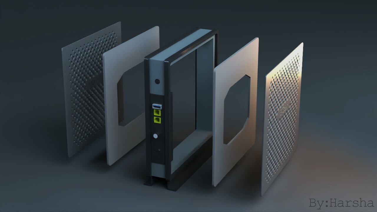 ArtStation - 3D model of Wi-fi Router