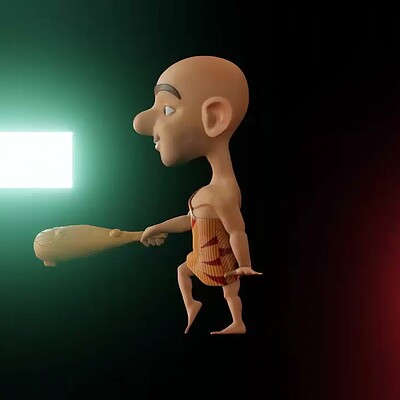 Short Animation - Moonwalk with Prehistoric Man