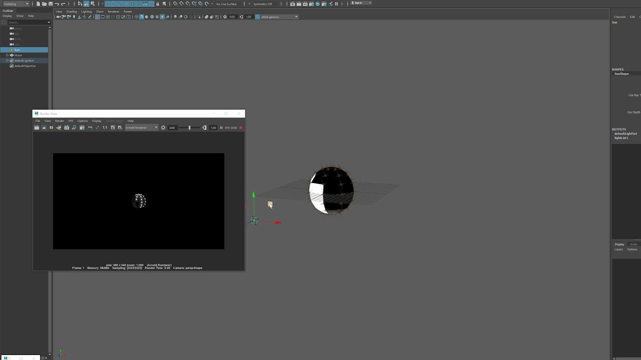 ArtStation - Moon and earth(Python)
