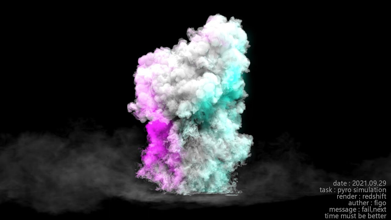 ArtStation - entagma style exp - houdini daily trainning - pyro part