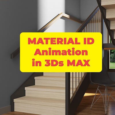3DS Max Material ID animation walkthrough using Vray 5