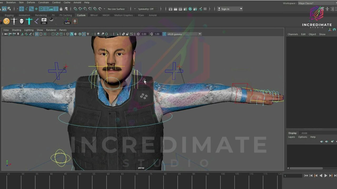 3D Rigging character | Incredimate studio | Male character rigging