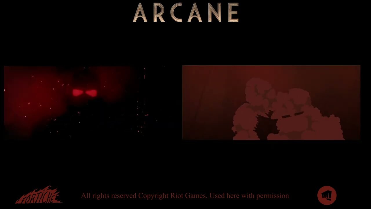 ArtStation - Arcane S01 e101 2DFX Slow mo Opening sequence Smoke and