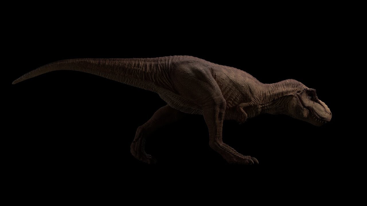 ArtStation Trex walk animation test.