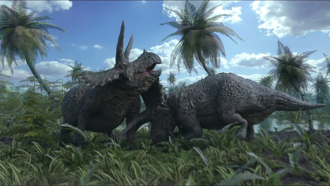 ArtStation - Triceratops attack made with Blender